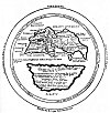 FIGURE 75. <i>Pomponius Mela's Map of the World, with Antichthones </i>(<i>1st century A.D.</i>)<br> (From <i>De situ Orbis</i>; Pomponius Mela, 1536.)