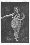 FEMALE DANCING IN HULA COSTUME