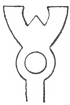 FIG. 146. SCULPTURE OF BUDDHA GAYÂ. (Numismatic Chronicle, vol. xx. (new series), pl. ii., No. 37.)