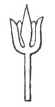 FIG. 156. TRIDENT OF SIVA. (MOOR. Hindu Pantheon, pl. xlii.)