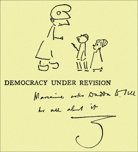 Title page of 'Democracy Under Revision'