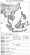 MAP X. EAST AND SOUTH ORIENTALIA