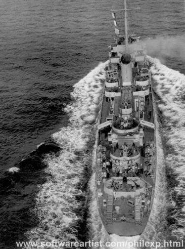 U.S.S. Eldridge DE173 at sea in 1944