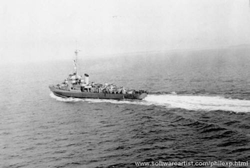 U.S.S. Eldridge DE173 at sea in 1944