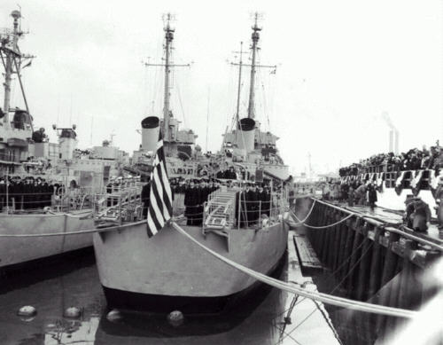 Eldridge DE173, Boston Naval Shipyard, 1951