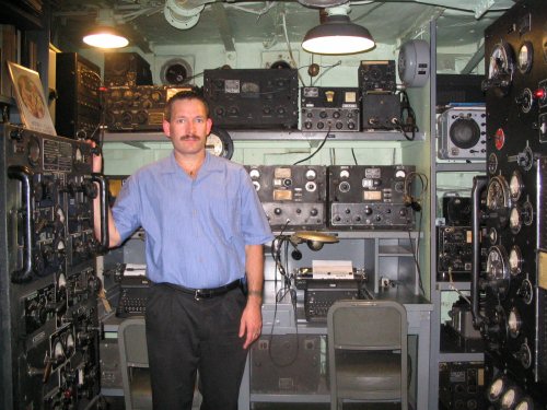 Andrew Hochheimer on the USS Slater a 40's Destroyer Escort - Sept 12 / 2005