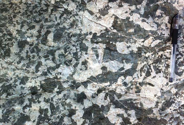 Gabbro pegmatite