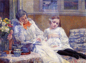 Tho Van Rysselberghe - Mme. Van Rysselberghe & Daughter