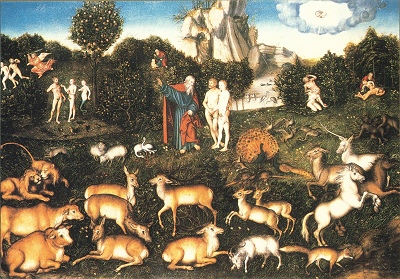 The Fall of Man, by Lucas Cranach the Elder [16th c.] (Public Domain Image)