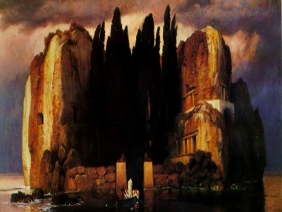 Arnold Bocklin, Island of the Dead [1880] (Public Domain Image)